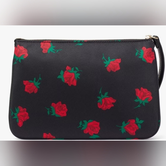 Kate Spade Chelsea Rose 🌹 Toss Printed Medium Wristlet Pouch NWT 👝 - Picture 3 of 6